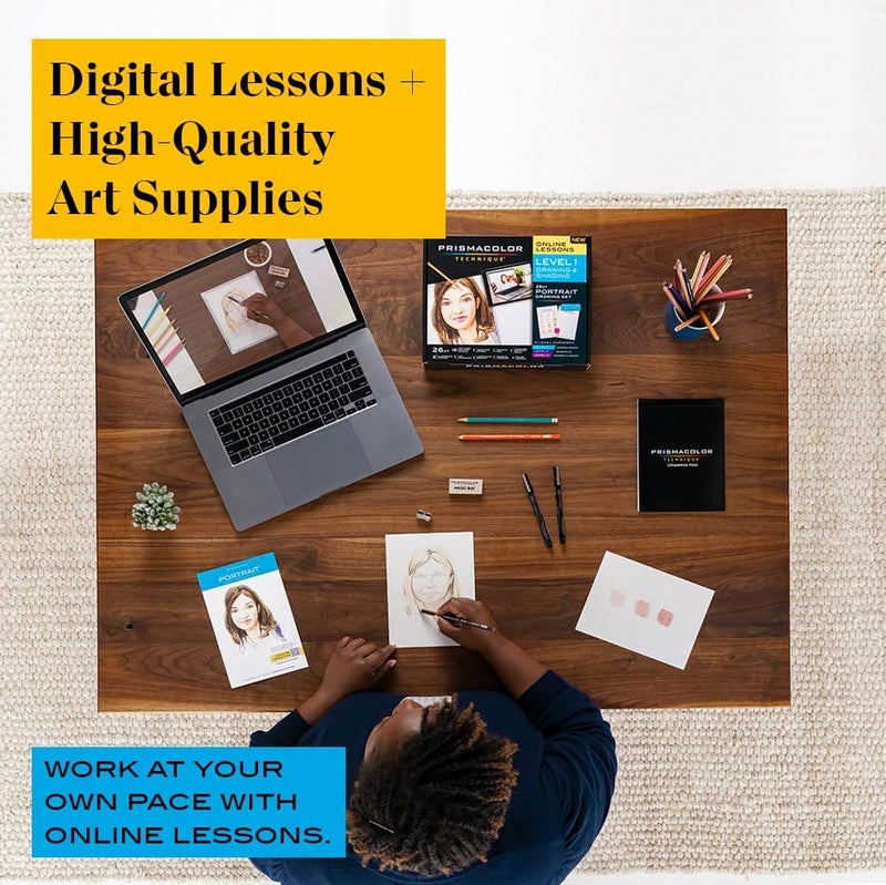Prismacolor Technique  Portrait Drawing Set  Level 1  Art Supplies & Digital Art Lessons  26 Count  Perfect for Beginner Artists and Professionals - Image 2
